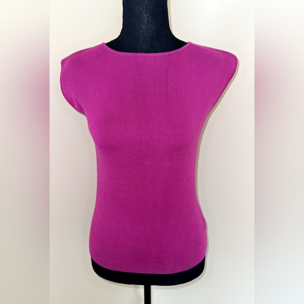 ELLEN TRACY CMPANY PURPLE TOP